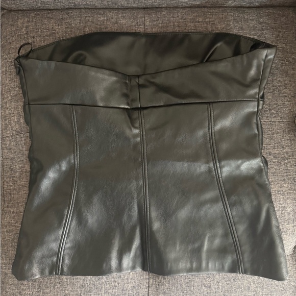 Zara Leather Tube Top - Picture 9 of 9
